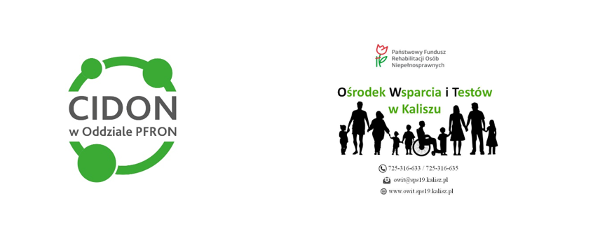 Logo CIDON w Oddziale PFRON Ośrodek Wsparcia i Testów w Kaliszu - ludzie